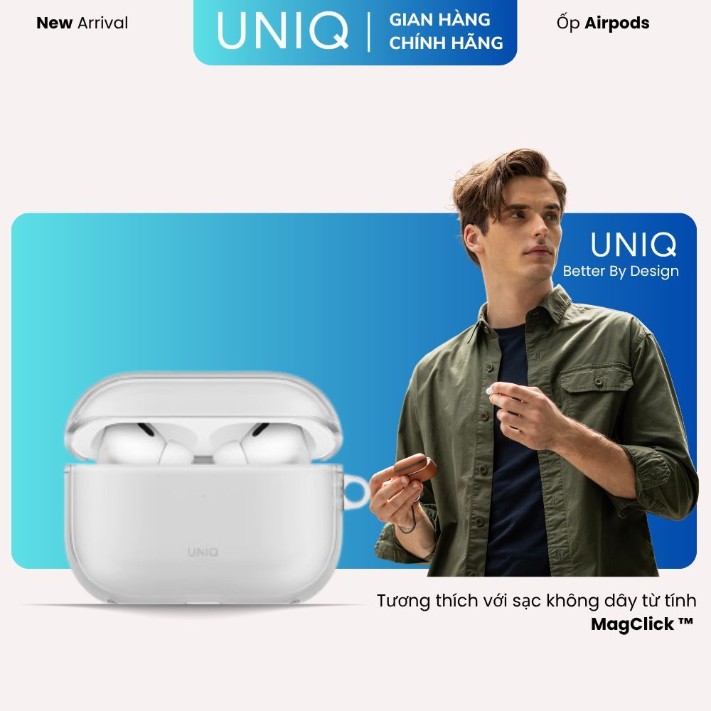 เคสป้องกัน UNIQ GLASE สําหรับ AIRPOD PRO 3 - การป้องกันที่เหมาะสม
