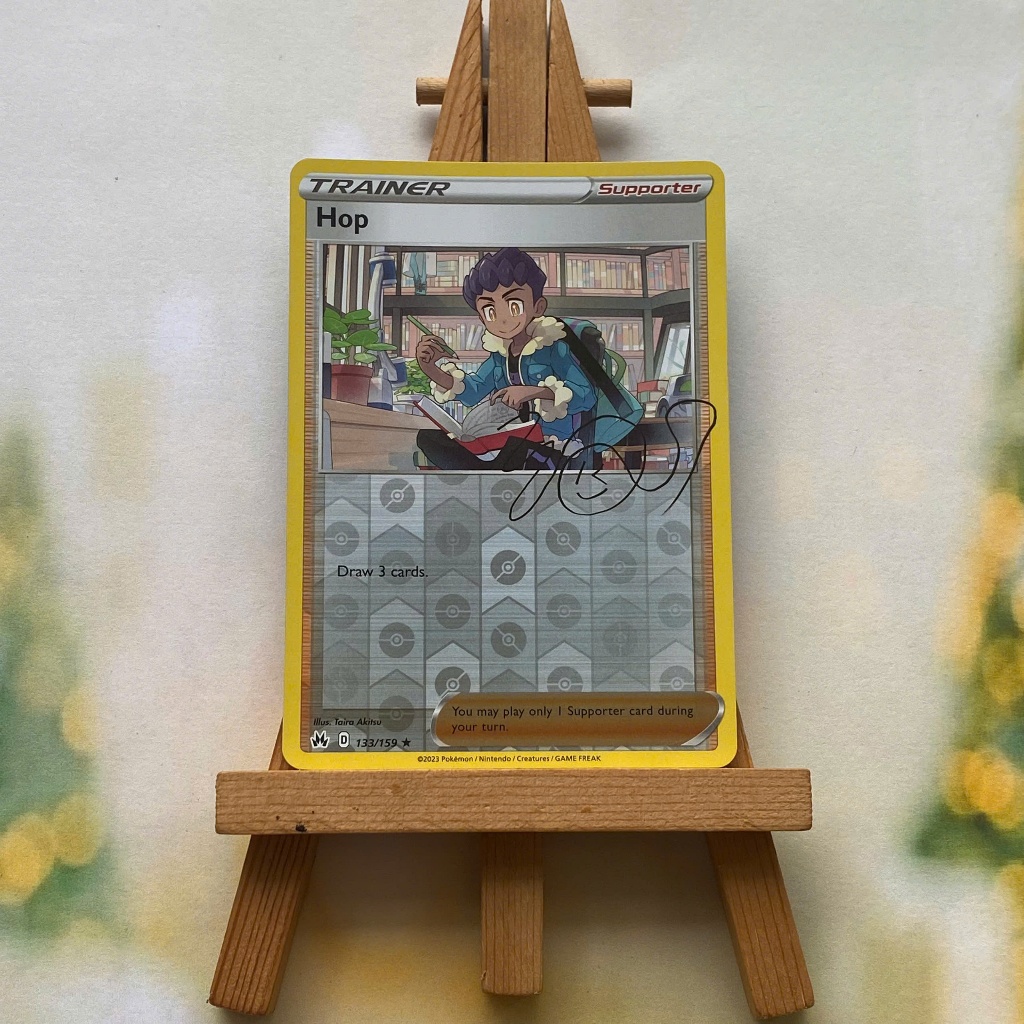 Pokemon Hop 133/159 Picture Card - Crown Zenith Signature Rare Reverse Holo English Odd Card