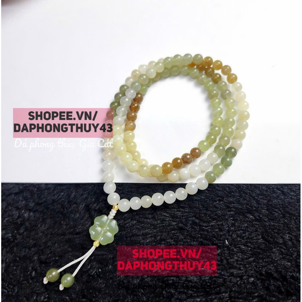 สร้อยคอเสน่ห์ผสม Hoa Dien ขนาด 6mm - 108 ลูกปัดสุดสวย สินค้าตรวจสอบใหม่