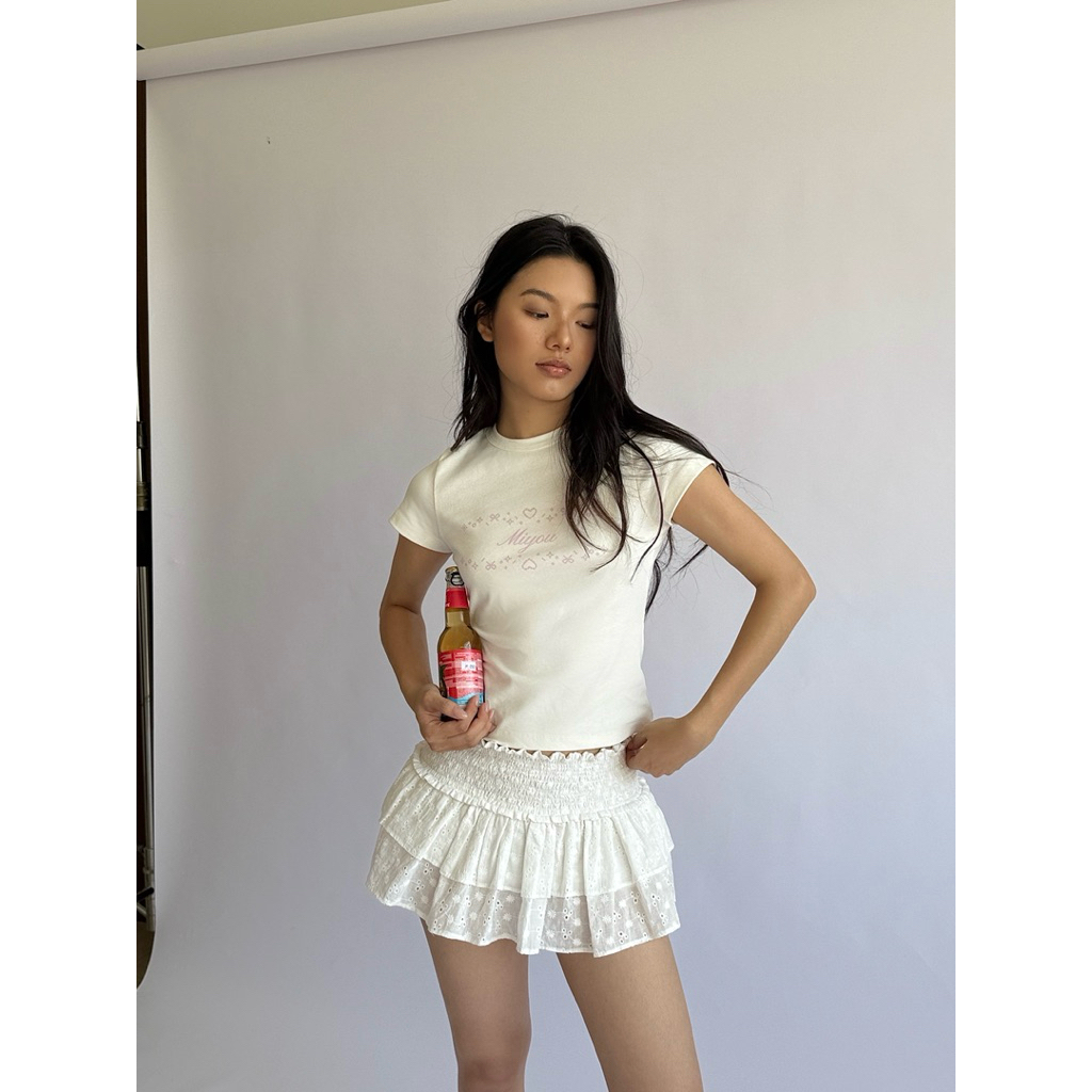 FLORA SKIRT - Miyou กระโปรงเอวสวิง 2 ชั้น