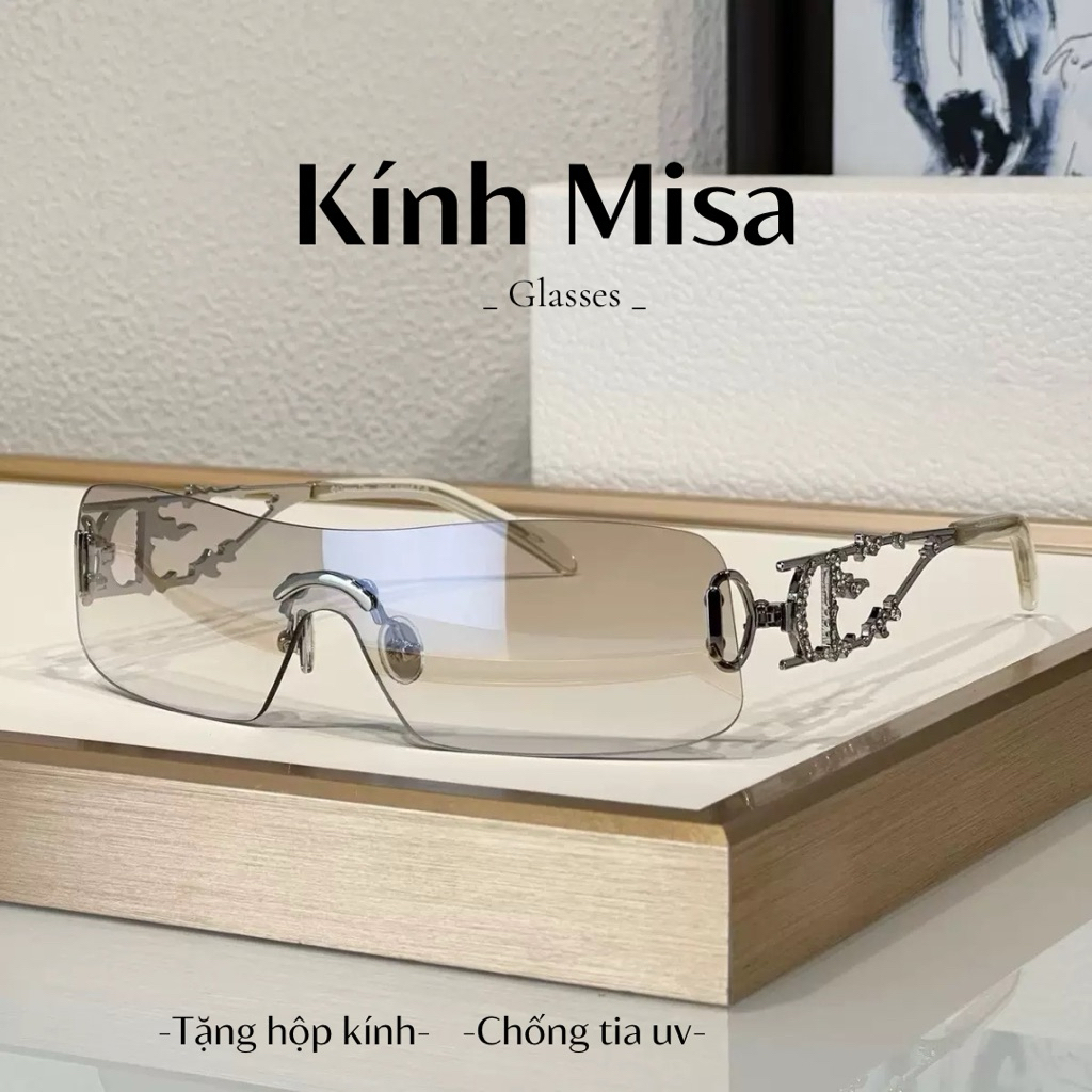 แว่นตาผู้หญิง y2k caocap แว่นกันแดดแฟชั่น (T1)