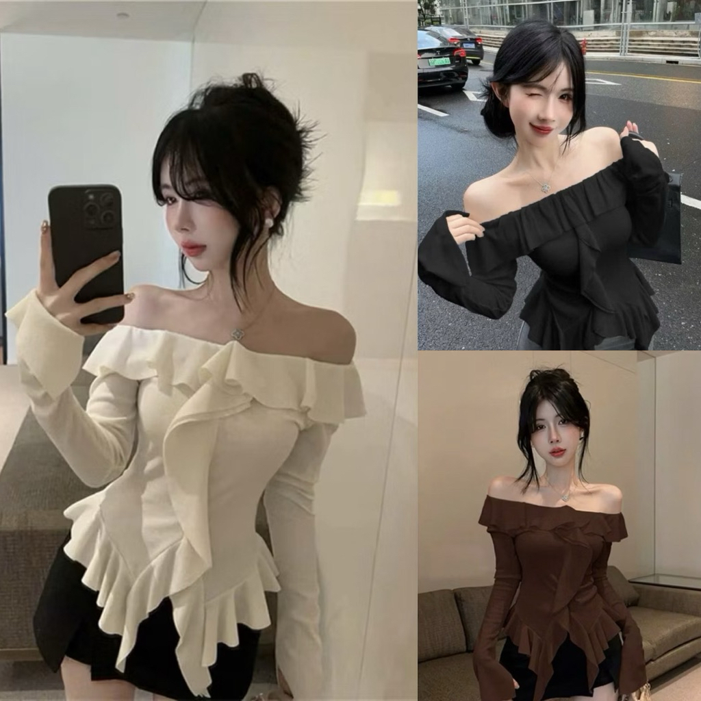 LOVITY CMM05 LOVITY CMM05 เสื้อยืดทรงแบนไหล่เป็นฝอย