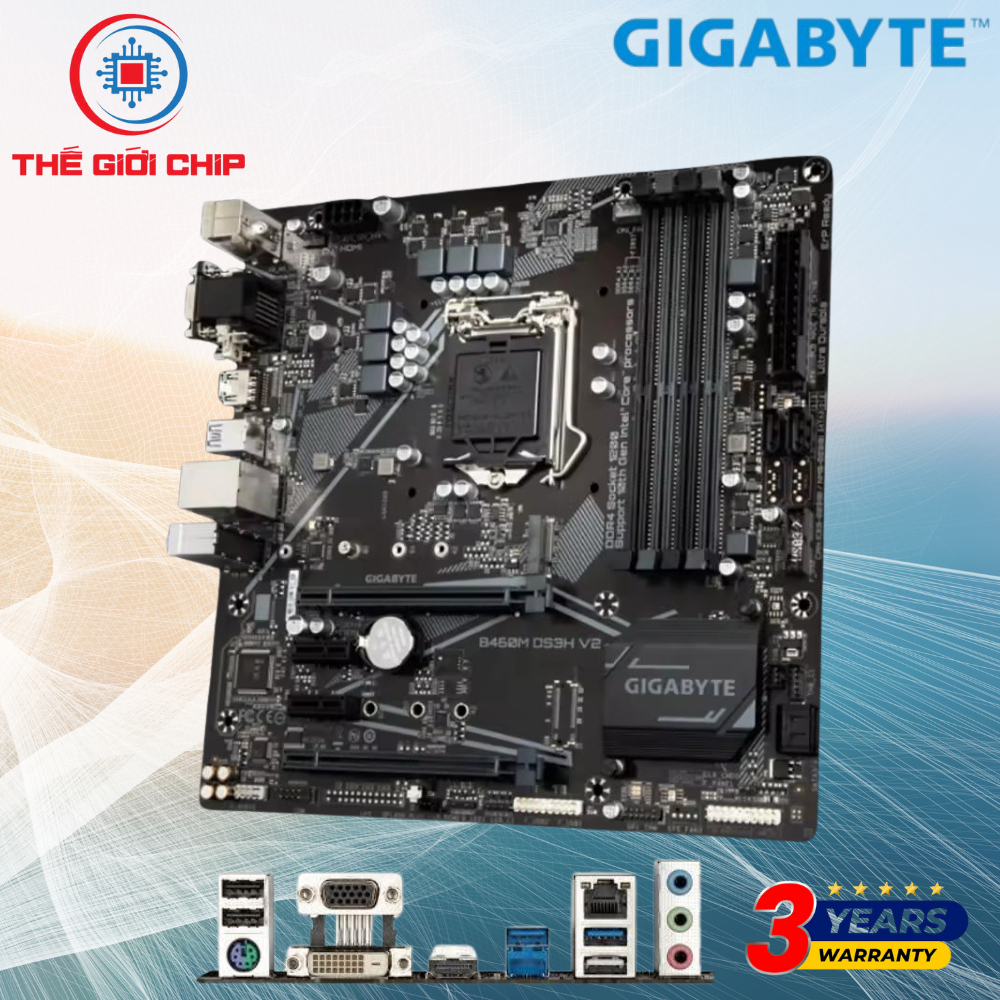 เมนบอร์ด (บอร์ดหลัก)-GIGABYTE B460M DS3H V2 I like new Box 36 เดือนโดยซัพพลายเออร์