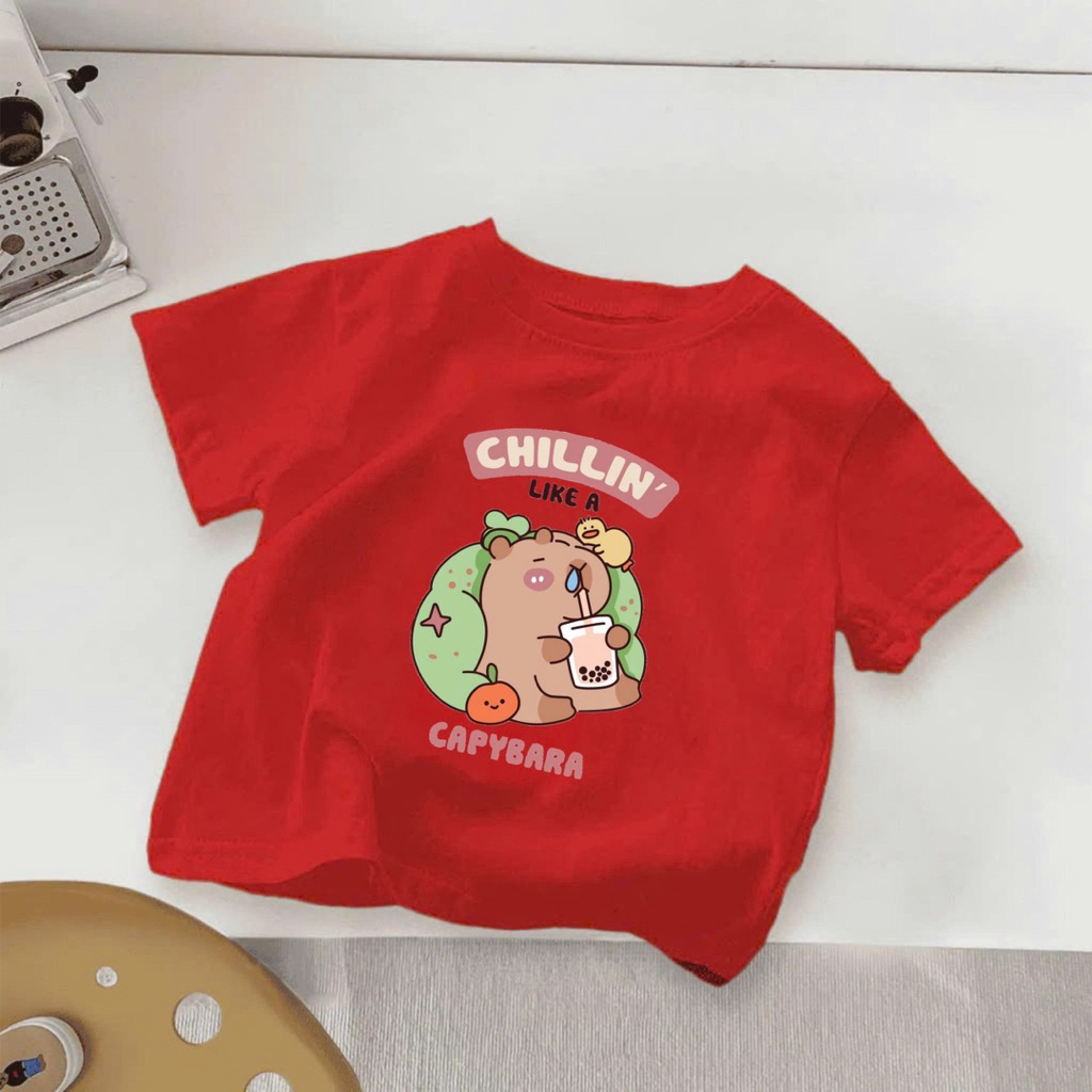 CappyBara From Loose เสื้อยืด Unisex สําหรับเด็ก 9-33kg M119