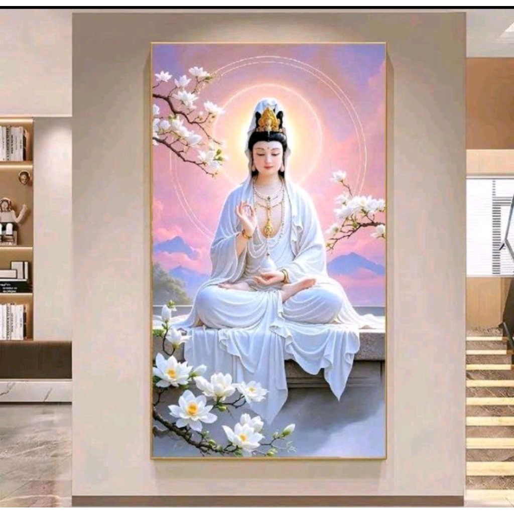 Avalokitevara ภาพวาดเพชร รุ่นใหม่ vs633-60x94 ซม. (ภาพวาดที่ไม่ติด) ทําด้วยมือ diy