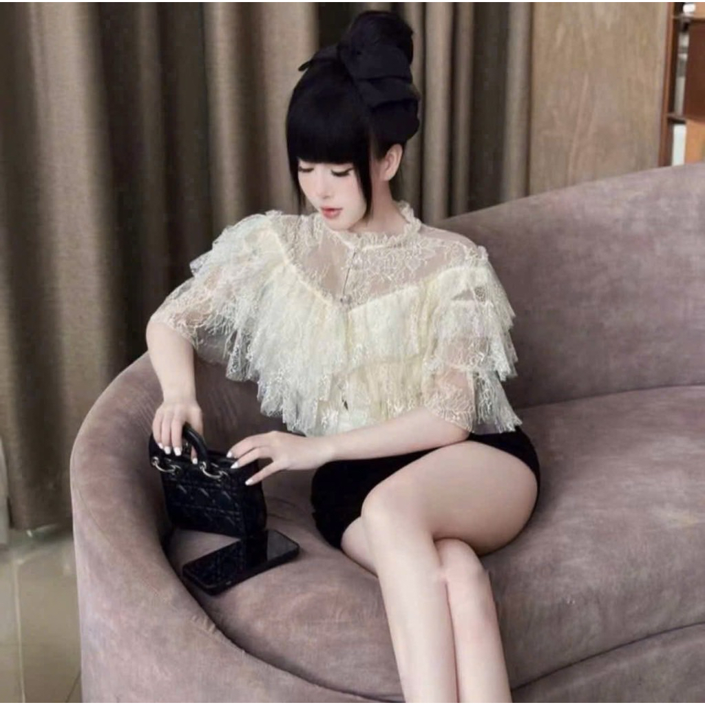 ชุดลูกไม้ดีไซน์ (S536) BIGSIZE YEN NGOC 55-90kg