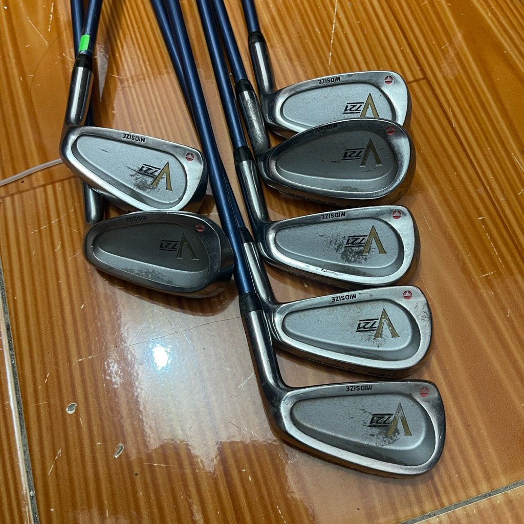 ไม้กอล์ฟเหล็ก Taylormade V721 ชุด 9, 4,5,6,7,8,9,P,S,A Flex S นําเข้าเดิม