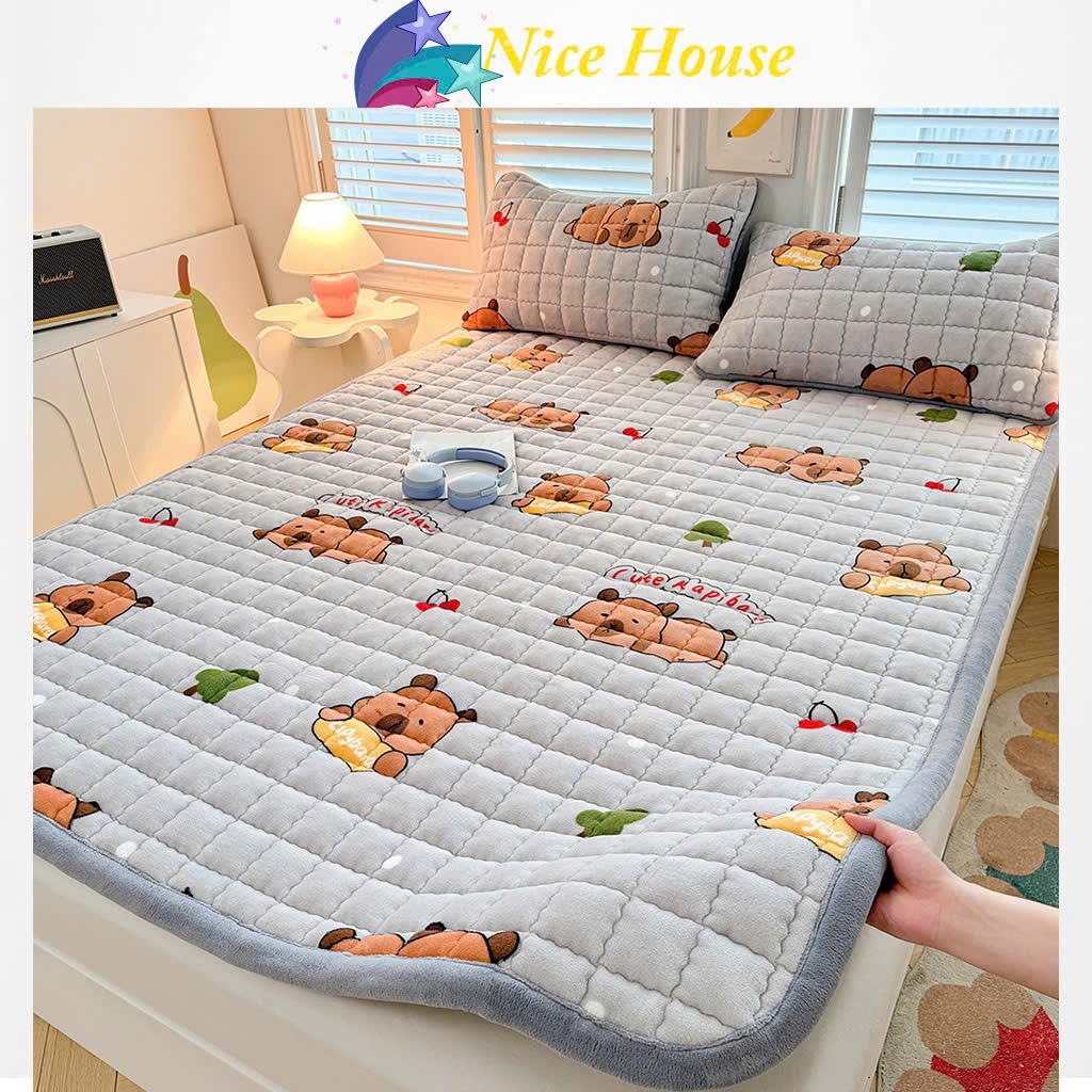 พรมสักหลาดอเนกประสงค์ ปลอกหมอนสักหลาดผ้านวม m6x2m, m8x2m, 2mx2m2 _ Nice House