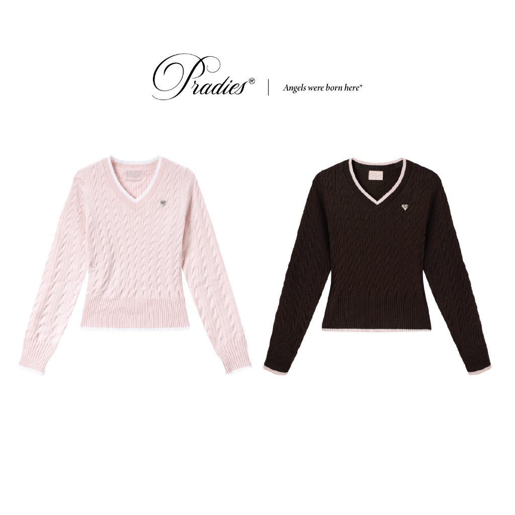 PRADIES เสื้อสเวตเตอร์คอเต่าแขนยาวผู้หญิง - Vie Vie