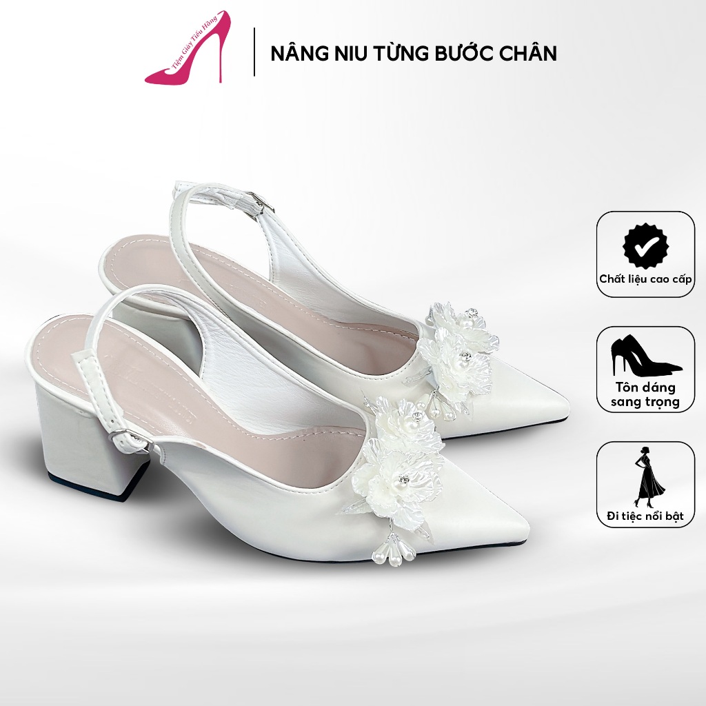 รองเท้าเจ้าสาวสุดหรูทําจากกลิตเตอร์และกํามะหยี่แบบนุ่ม – Heel 5/7/9cm – Tieu Hong Shoe Shop TH30
