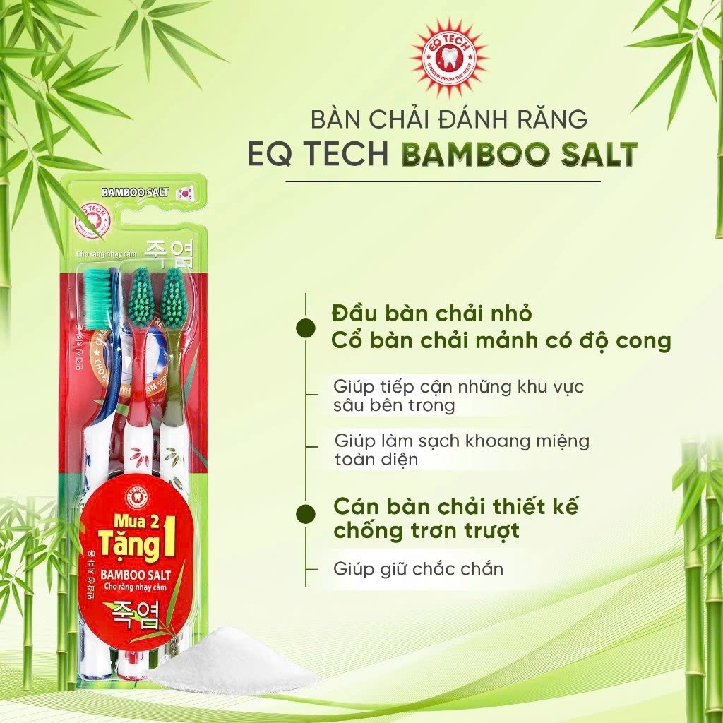 EQ TECH BAMBOO SALT BAMBOO SALT แปรงสีฟันบรรเทาความไว