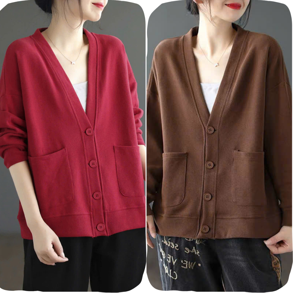 เสื้อสเวตเตอร์ถักขนาดใหญ่ผู้หญิงแขนยาวและชายเสื้อสไตล์บุคลิกภาพเทรนด์สุดฮอตดีไซน์หลวมพื้นฐานน่ารักสําหรับสาวอวบ kojac8