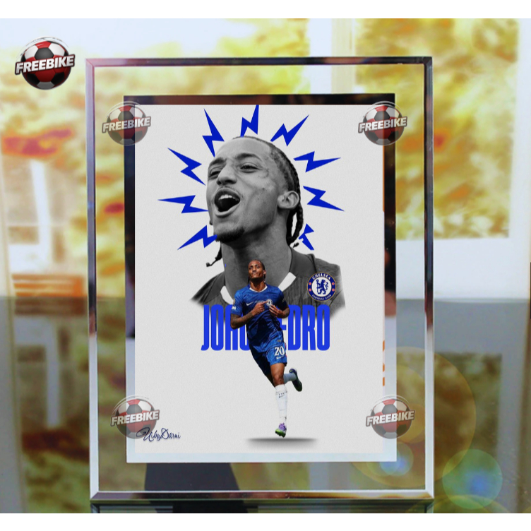 กรอบรูปโปสเตอร์ JOAO PEDRO พร้อมกระจกคริสตัลคุณภาพสูง