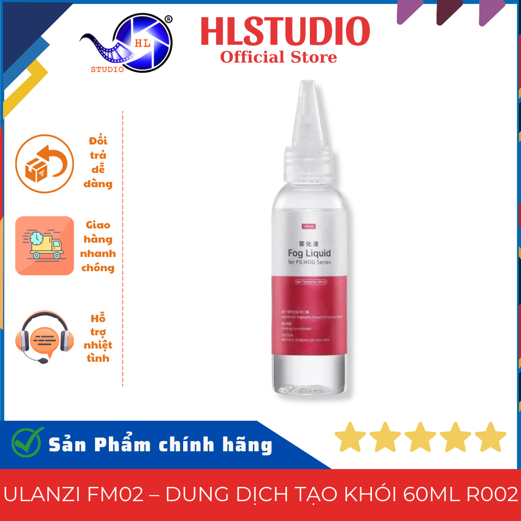 Ulanzi FM02 Smoke Solution 60ml R002 HL Studio - น้ําไม่มีกลิ่น