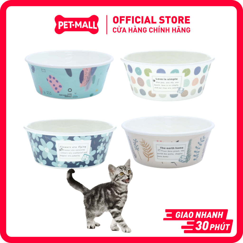 ชามกันลื่น SONICE Ocean Color สําหรับสุนัขและแมว Petmall