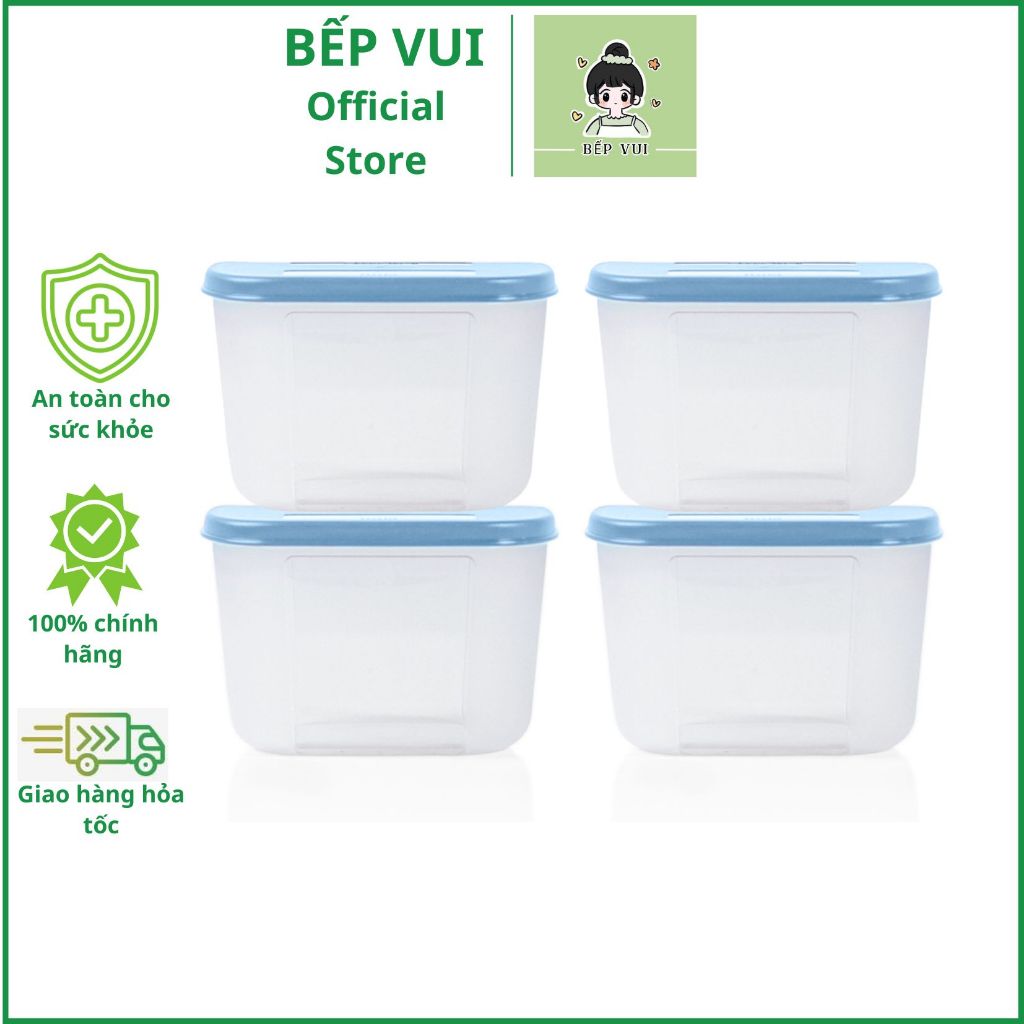 TUPPERWARE_Set 4 New Tupperware Freezer Food Containers Mini Double 300ml