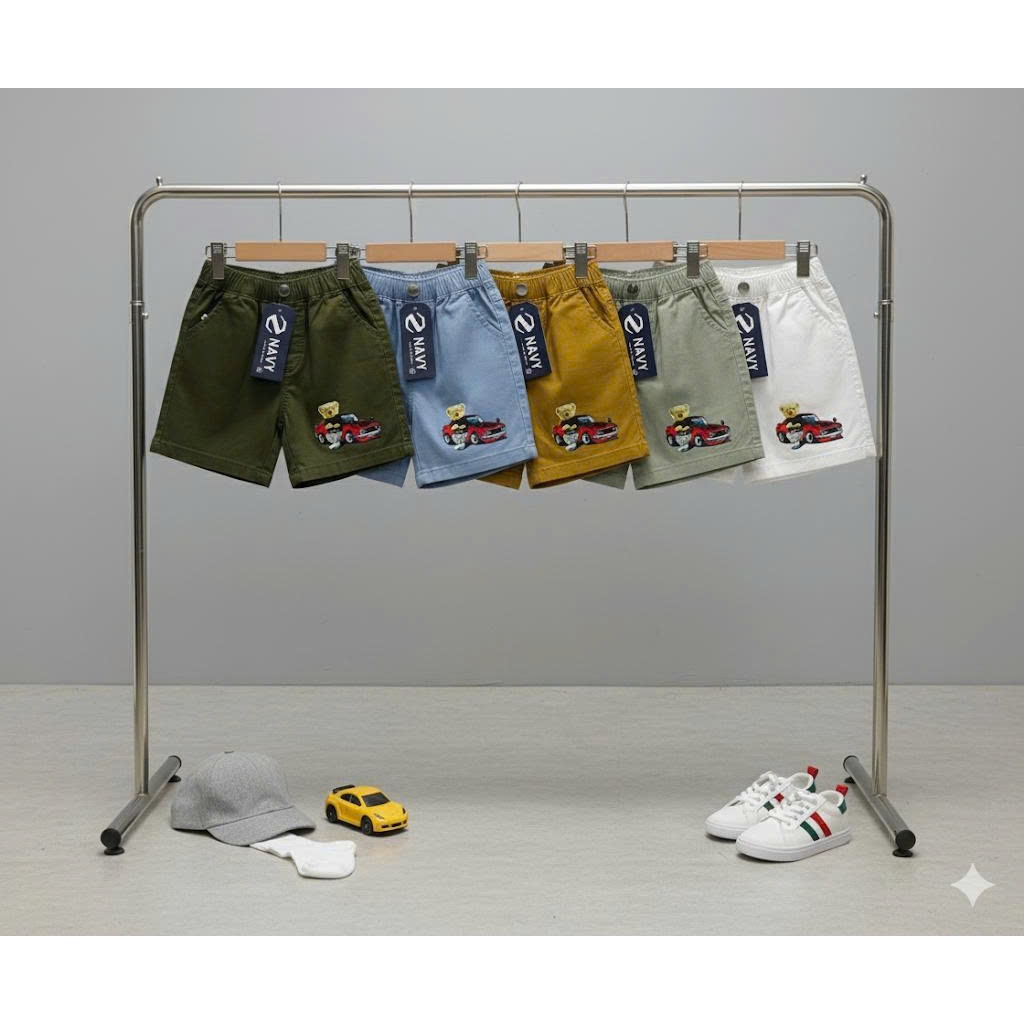 COMBO 3 กางเกงขาสั้น SOFT KAKI FOR BOYS จาก 6KG ถึง 20 KG