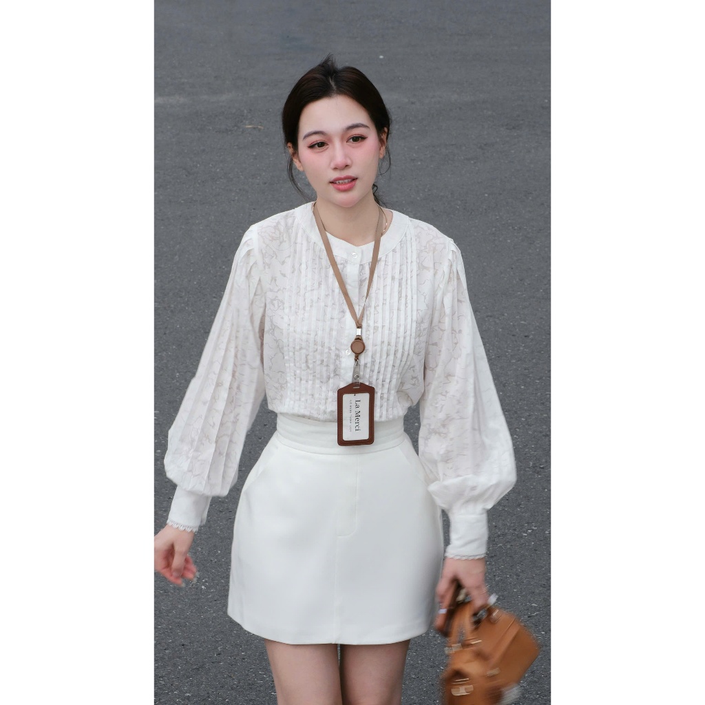 La Merci - กระโปรงทรงเอ Q12 Familiar Form Slim Waist พร้อมกางเกงป้องกันสําหรับ Work And Play Made Of