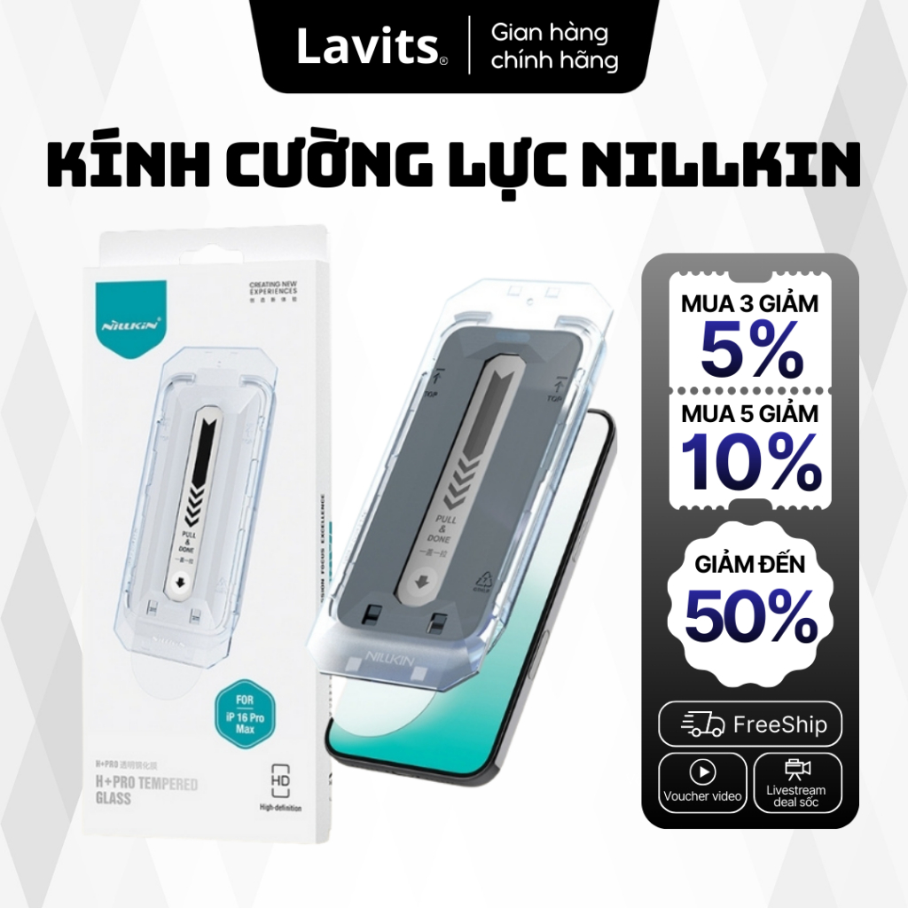 ฟิล์มกระจกนิรภัยมีกาวในตัว Nillkin Border สําหรับ iPhone 17 Series - LAVIS x ORIO