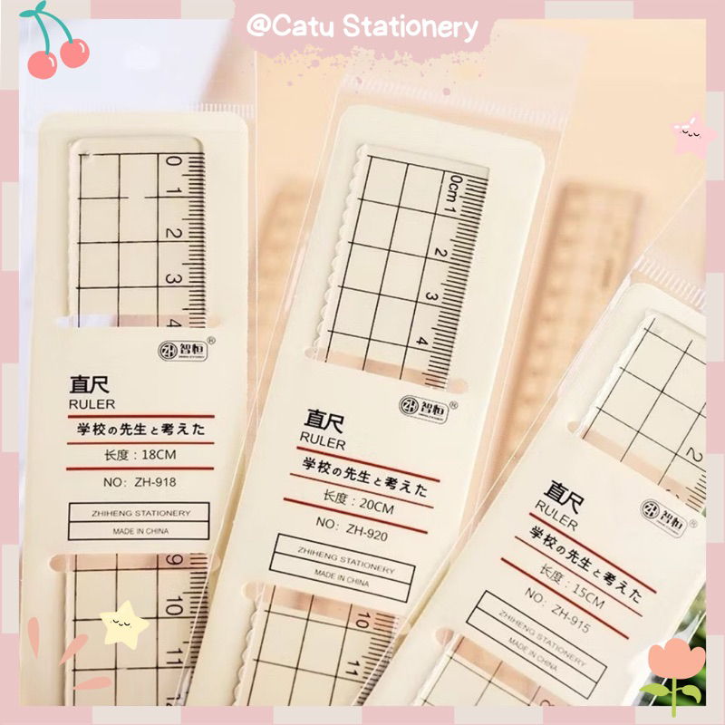 ไม้บรรทัดสไตล์ Muji TK1 15ซม. 20ซม