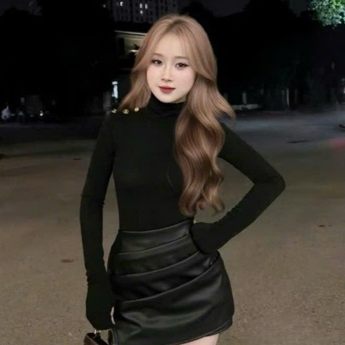 เสื้อแจ็คเก็ตกันความร้อนบุขนสุดเก๋พร้อมคอเต่าไหล่และกระดุมทองแดงชุดสวยมาก ADT084