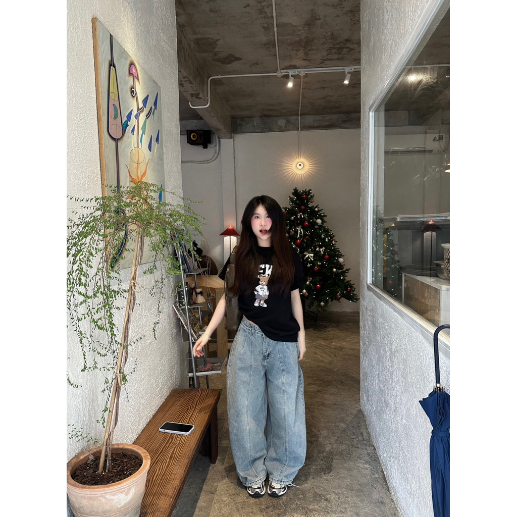 Wash PREMIUM Bacsic Curved Jeans 97-99cm(405)