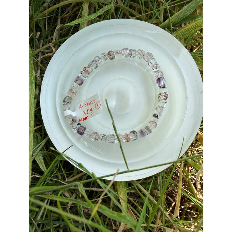 (AI1115)(4-5mm+)สร้อยข้อมือ S7 ลูกปัดเหลี่ยมคุณภาพ vip ขนาด 4-5mm+