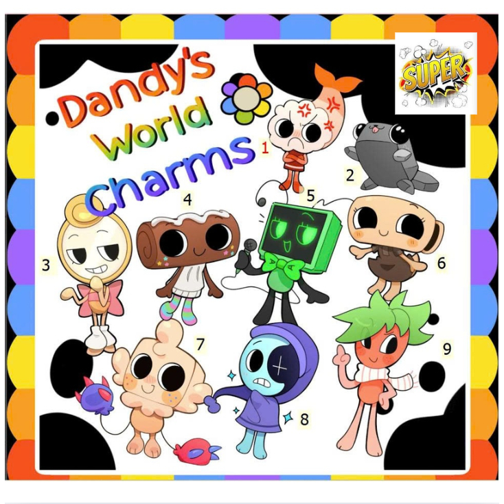 PREORDER Dandys World Acrylic Charm / Goob / Astro / Shelly / Vee / Glistening / Cosmo / Kungo / Peb