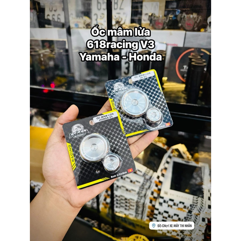 304 Cnc 618racing V3 สกรูถาดไฟสแตนเลสติดตั้งสําหรับ Yamaha - Honda!