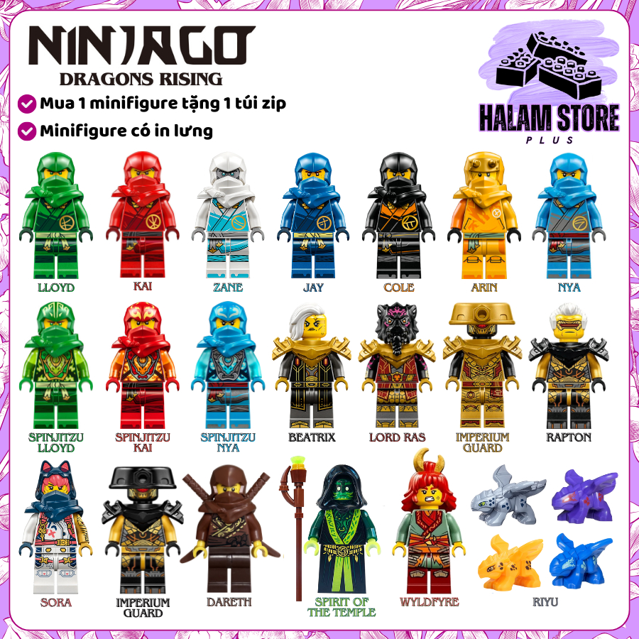 รวมมินิฟิกเกอร์ Ninjago Dragons Rising 1 ทุกรุ่น