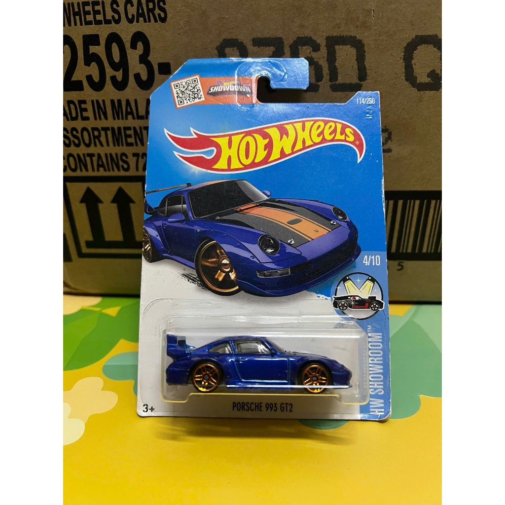LeHuong Diecast - Hot Wheels Porsche 993 GT2 (สีน้ําเงิน)