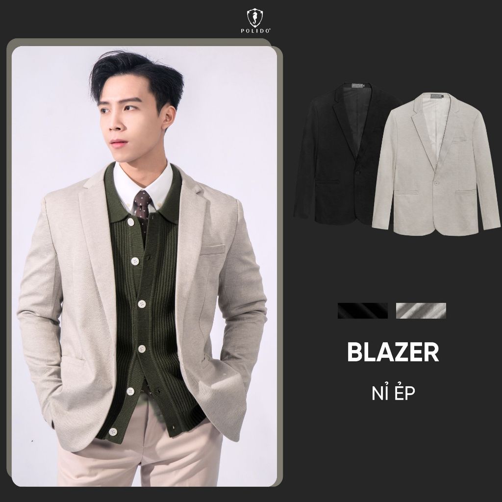 BLAZER PRESSED Flannel POLIDO แฟชั่นผู้ชาย