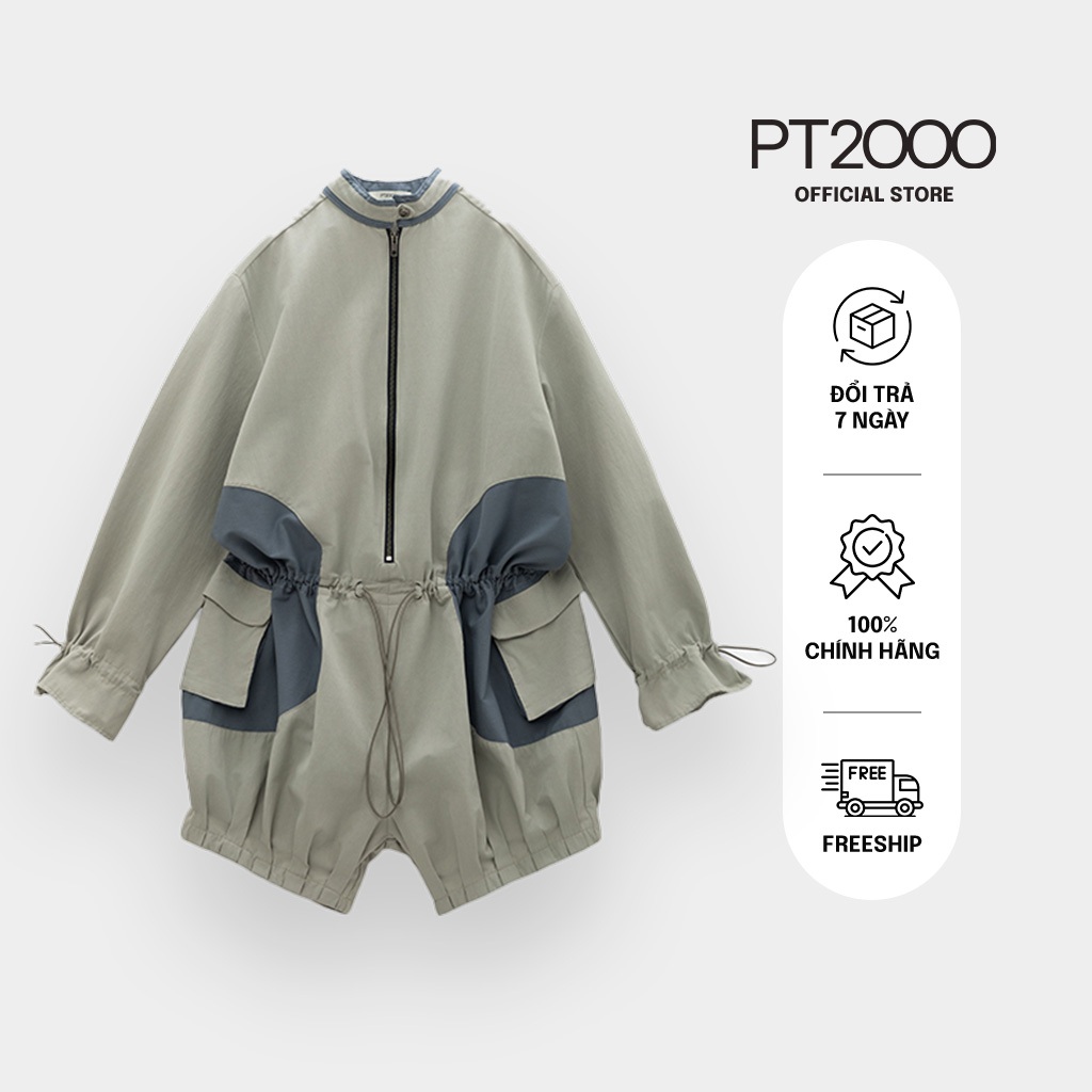 PT2000 จั้มสูท ผ้าคอตตอน จั๊มสูทขาสั้น (JS-V03)