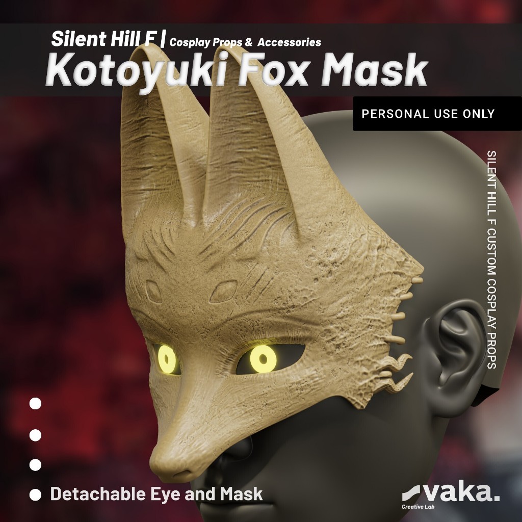Kotoyuki Tsuneki Silent Hill F หน้ากากสยองขวัญฮาโลวีนคอสเพลย์