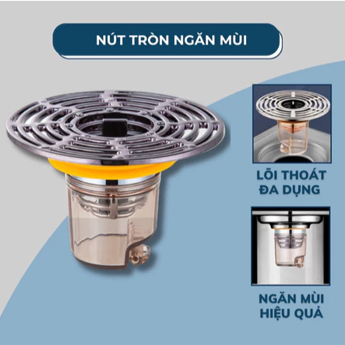 ฝาครอบท่อระบายน้ํา Yuju ท่อระบายน้ํากลิ่น แมลง ได้อย่างมีประสิทธิภาพ และป้องกันถังขยะ GD969-CMC-YuJu