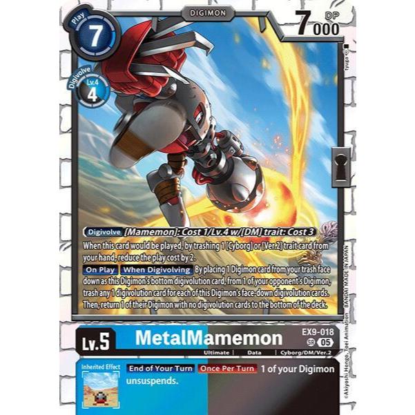 Digimon Card Code EX9-018 - MetalMamemon - Digimon - Super Rare