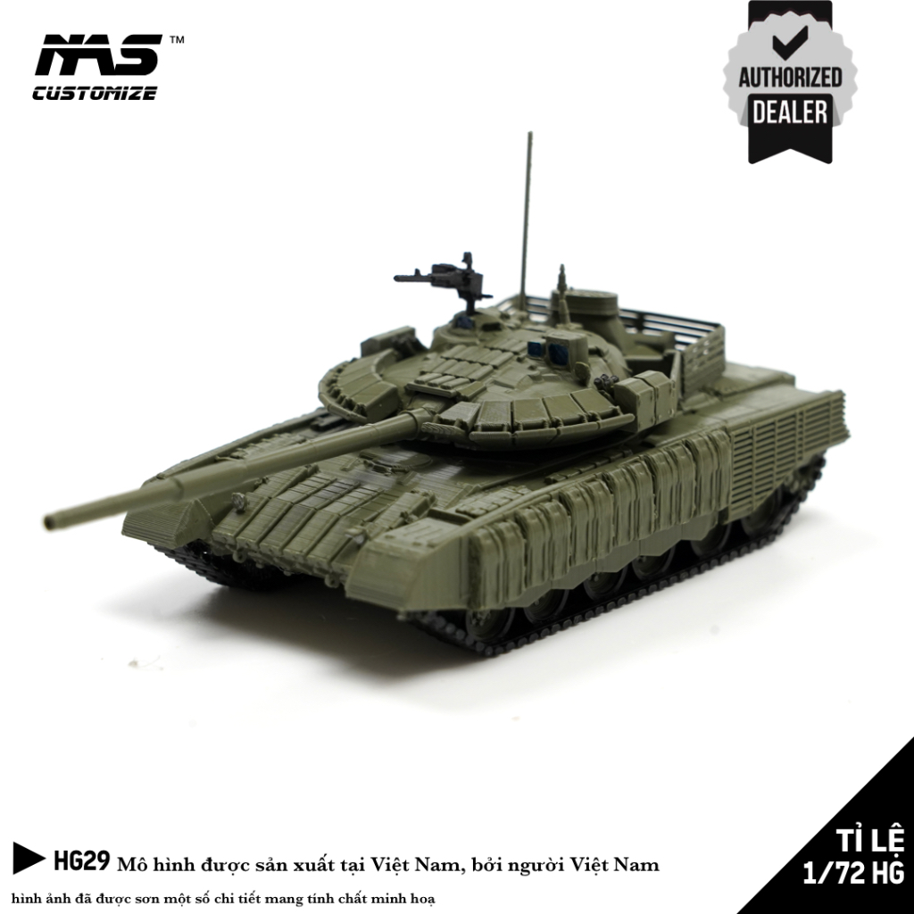 [NAS] 1/72 สเกล HG รถถังรัสเซีย รุ่น T-80BVM. โมเดลประกอบถังรัสเซียขนาด 1:72 T-80 HG