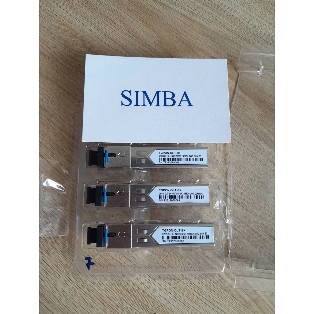 โมดูลออปติคอล SFP GPON OLT B+ 2.5G/1.25G | 1490T/1310R 20 กม. SC | TGPON-OLT-B+ OLT V8102 เข้ากันได้