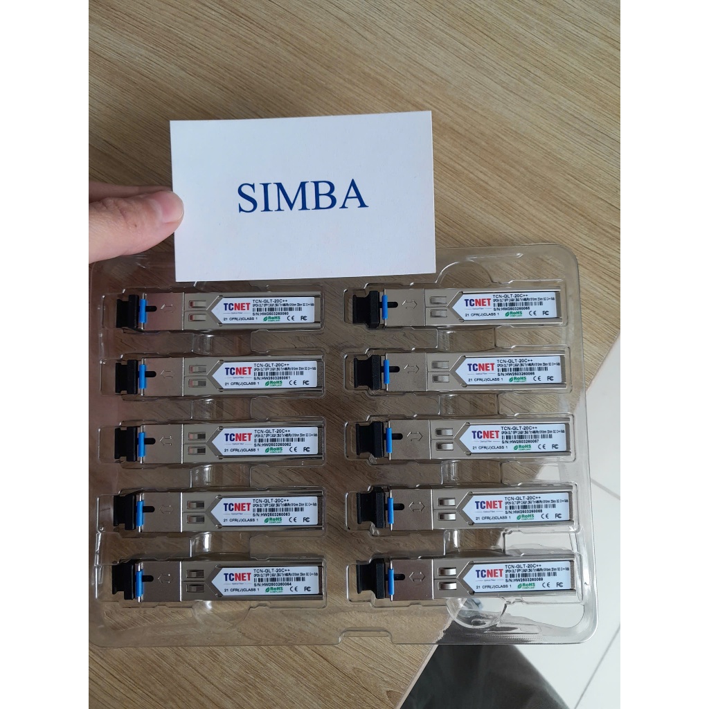 [VAT] 1 ชิ้น SFP Optical Module GPON OLT SFP 2.5G/1.25G Tx1490/Rx1310nm 20km SC C++ 5db, BC -GLT-20 