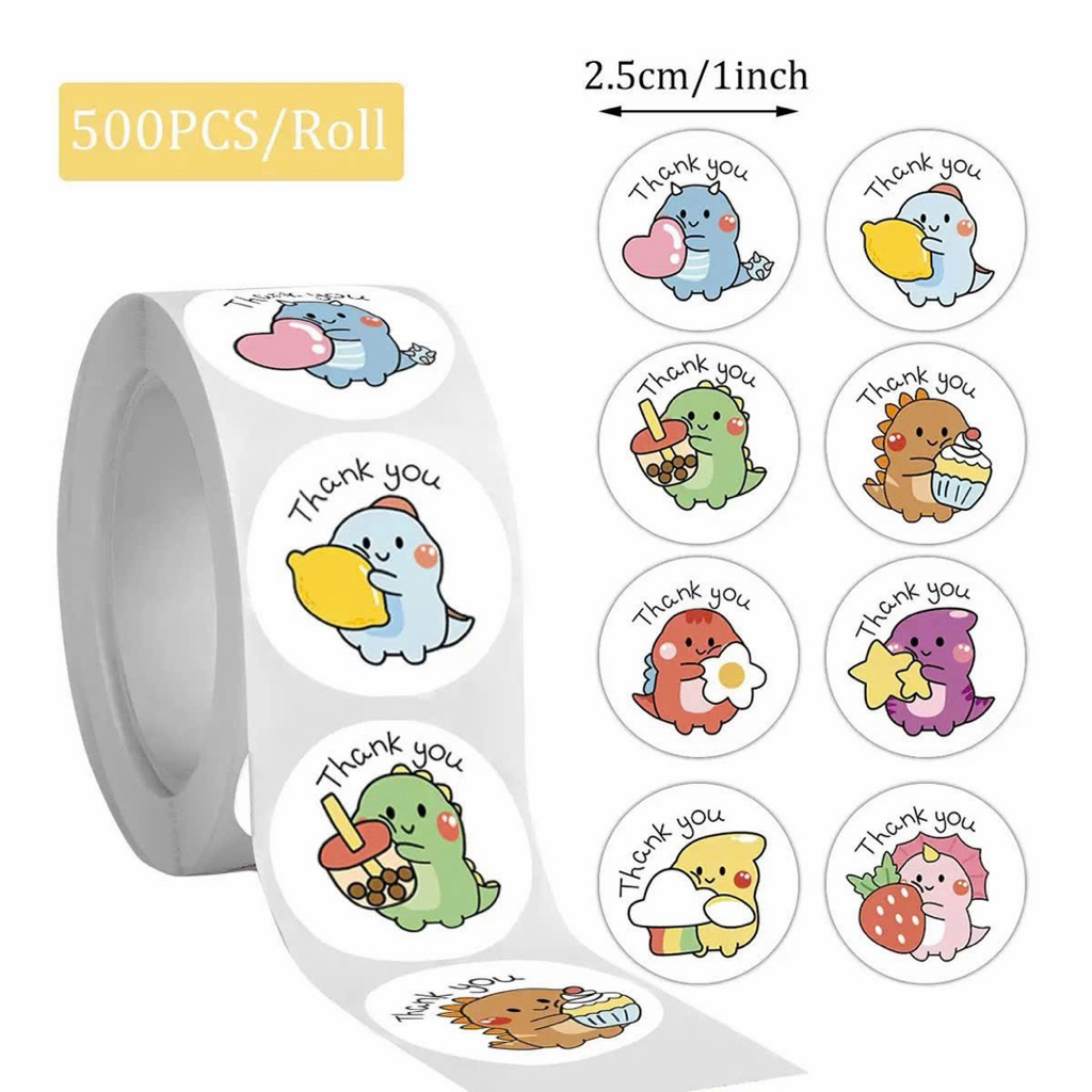 สุ่ม - ม้วน 500 LOOPY, CAPYBARA, CUTE STRAWBERRY BEAR STICKERS IN MANY COLORS, CARTOON STICKERS สําห