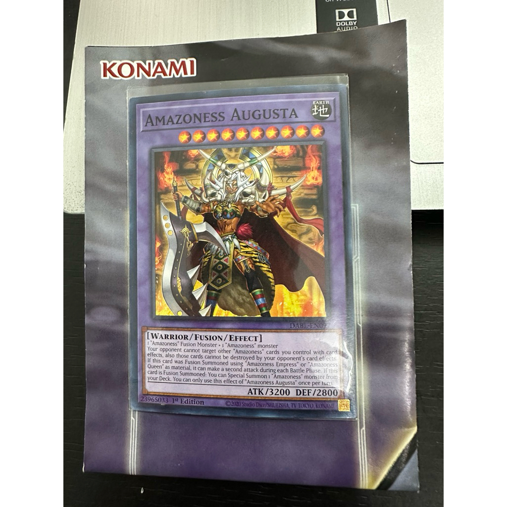 การ์ด Yugioh! Amazones Augusta (การ์ดจริง)