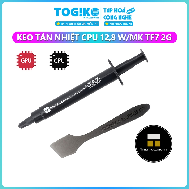 Thermalright TF7 Thermal Paste – 2 Gram – 12.8W/mK – สําหรับพีซีเกมมิ่ง, CPU/GPU – ตัวนําที่ไม่ใช่