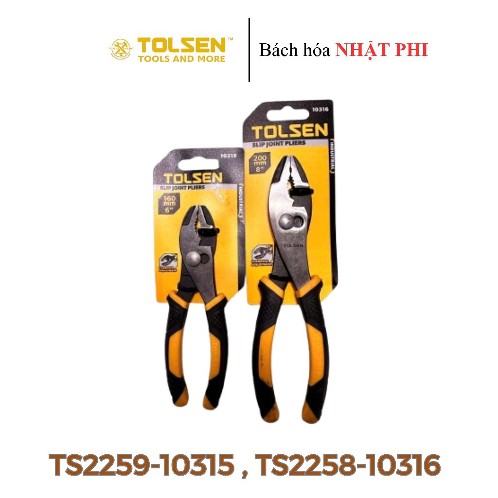 ค้อนข้อต่อเลื่อน 6-TOLSEN 10315 และ SLIDING JOINT Nippers 8-TOLSEN 10316
