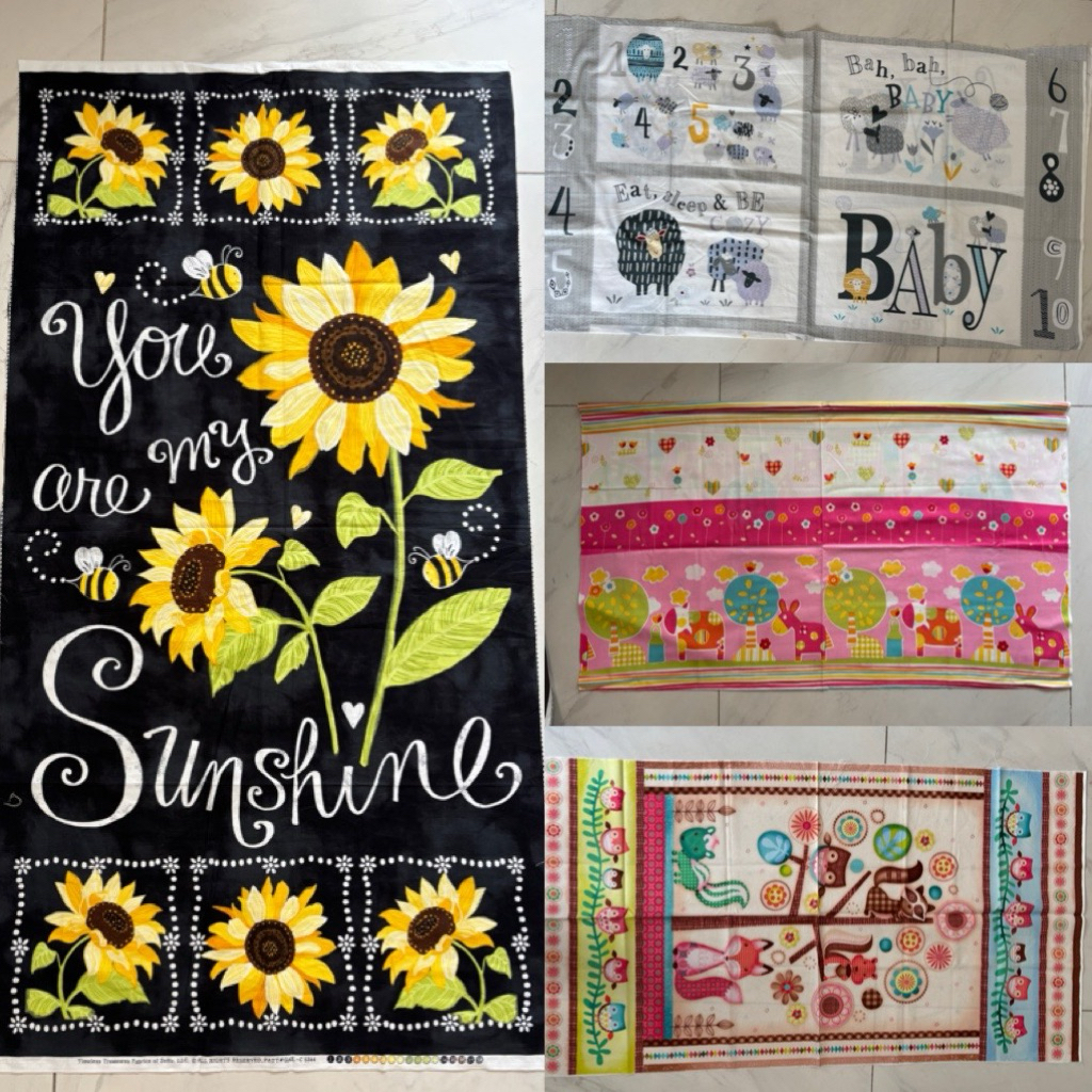 ผ้าคอตตอนแผง มีหลายลาย สําหรับเด็กทารก - MS: P04 60*110cm