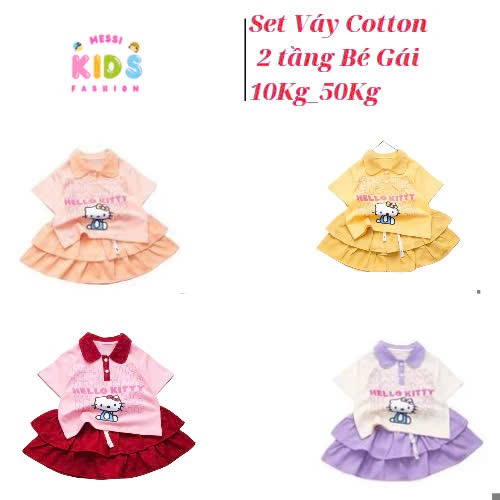 SUPER BEAUTIFUL ชุดกระโปรงคอเต่า 2 ชั้นสําหรับเด็กผู้หญิง 10Kg - 50Kg IIn HELLO KITTY กระโปรงพร้อมชิ