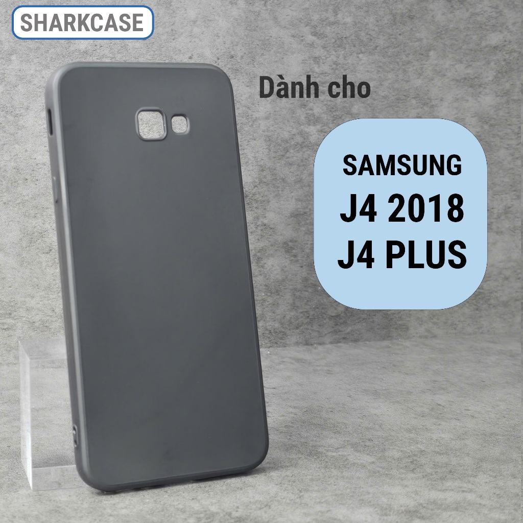 เคส Samsung J4 2018, J4+ (plus) ขอบเหลี่ยม กันส้ม พลาสติก เคสss shark