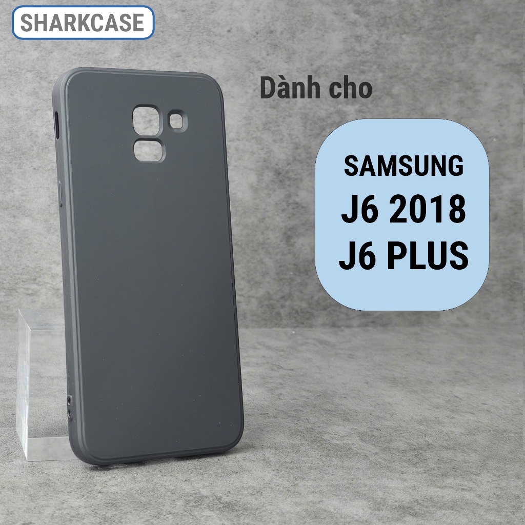 เคส Samsung J6 2018, J6+ (plus) ขอบเหลี่ยม กันส้ม พลาสติก เคสss shark