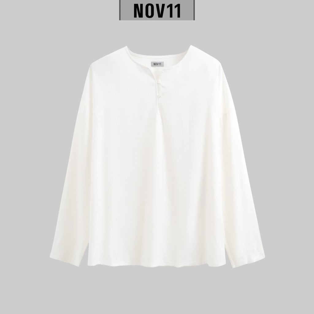 /NOV11/ PREMIUM LINEN WASH SHIRT - คอปาด คอเต่า ทรงหลวมโอเวอร์ไซส์