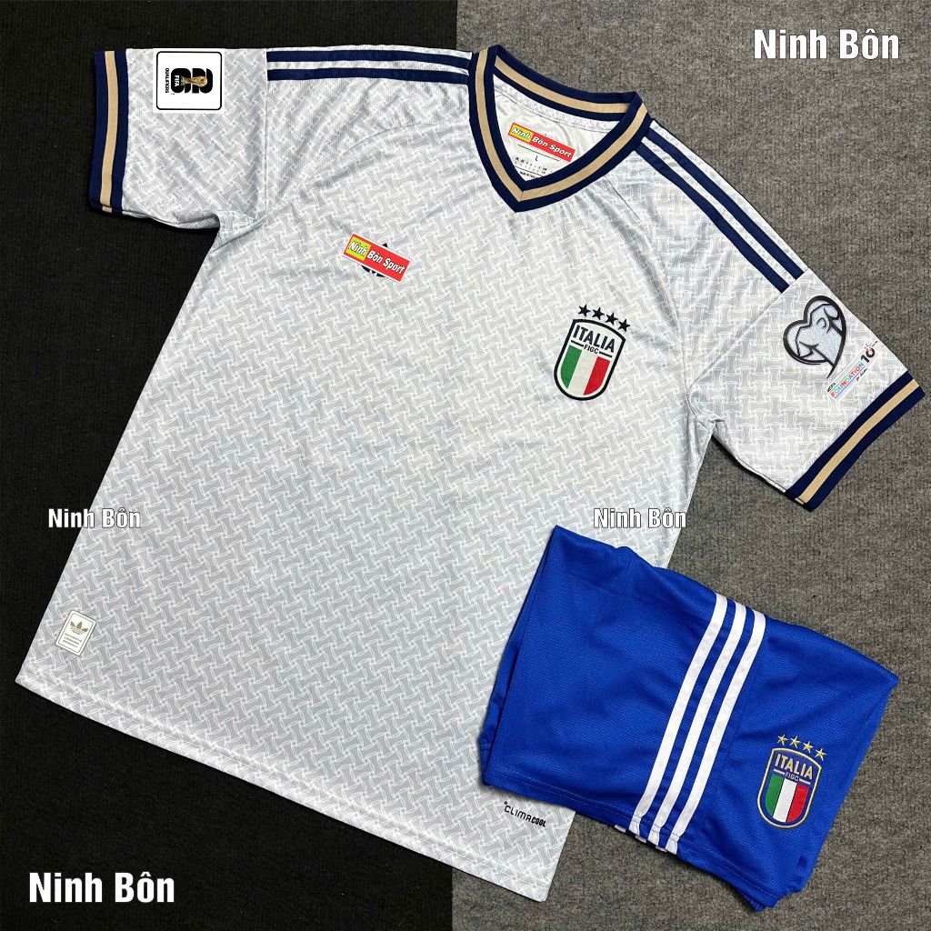 ชุดบอลทีมเยือน อิตาลี WC 2026 - ผ้าไทยเกล็ดมังกรพรีเมี่ยม