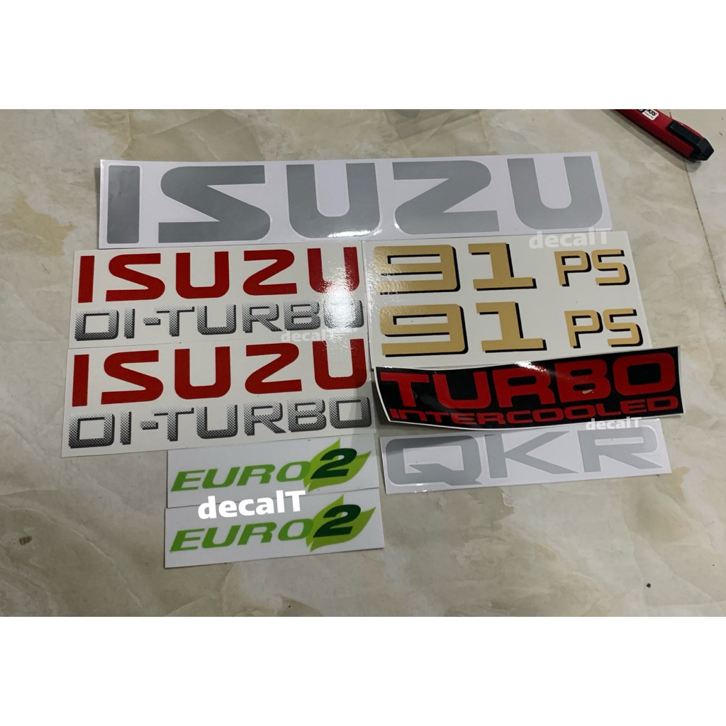 QKR 91PS สติ๊กเกอร์ติดรถบรรทุก Isuzu QKR 91 PS Sticker สติ๊กเกอร์รถบรรทุก Isuzu